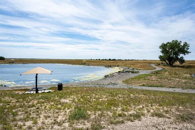 a view of an ocean with beach