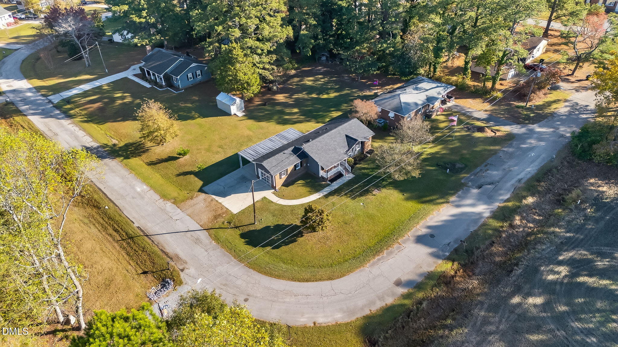 505 Pineview Road Kenly, NC 27542 - Photo 32 of 35 an aerial view of a swimming pool
