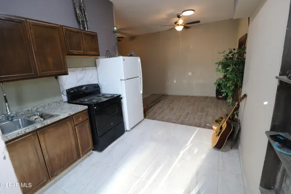 a view of a house with a patio