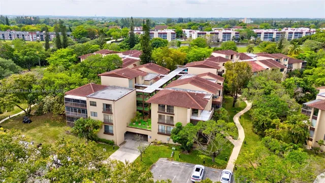 an aerial view of multiple houses