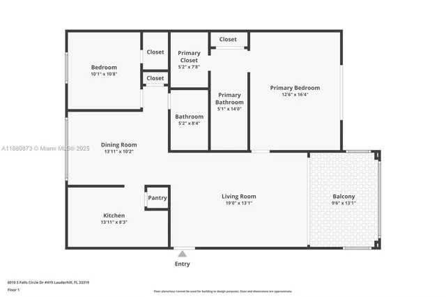 $140,000 | 6010 South Falls Cir Drive, Unit 419, Lauderhill, FL 33319