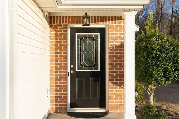 a view of a door of the house