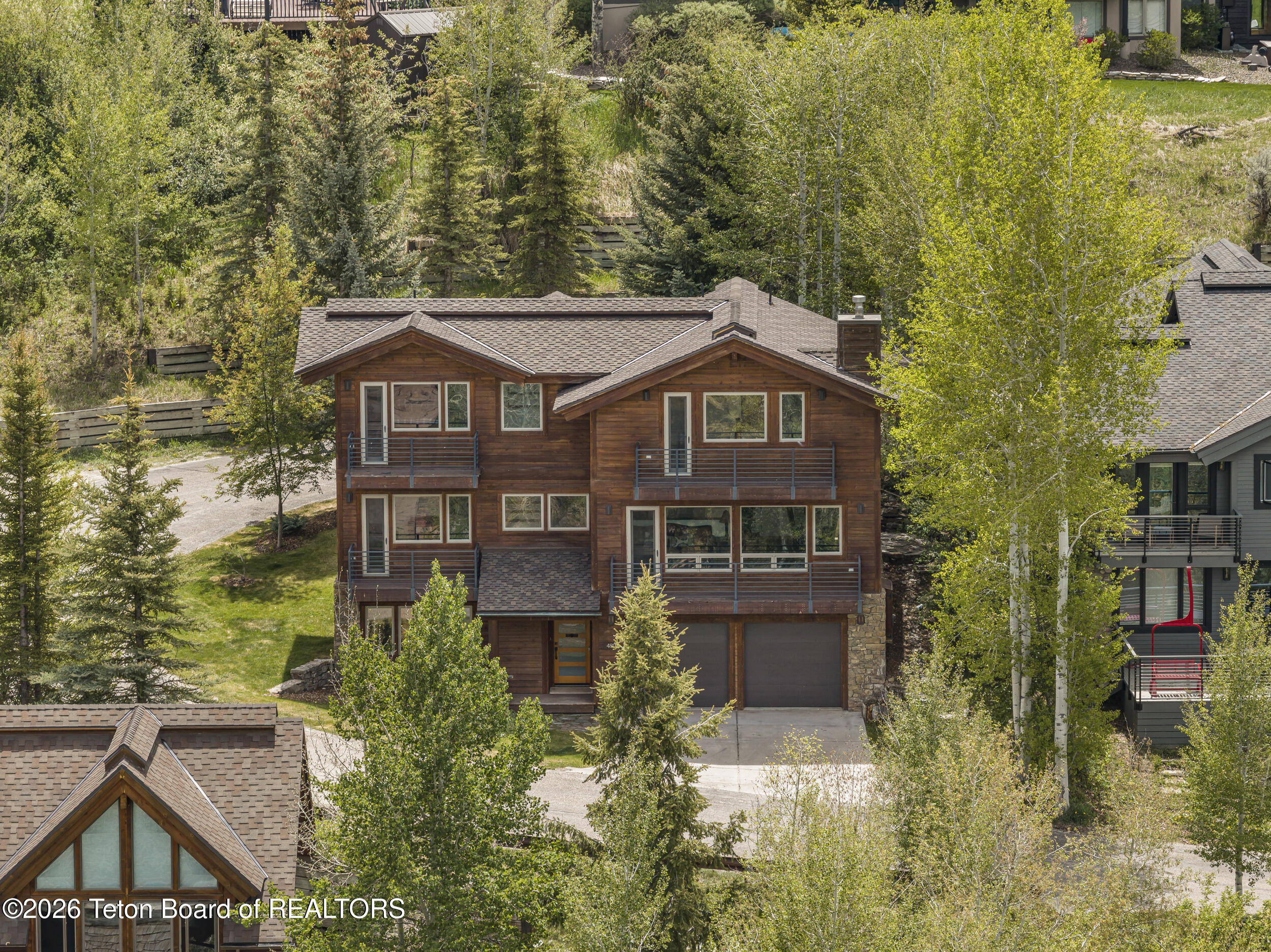 480 Henley Road Jackson, WY 83001 - Photo 49 of 57 Arial view