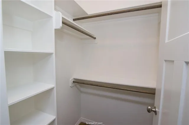 a close up view of racks on the wall