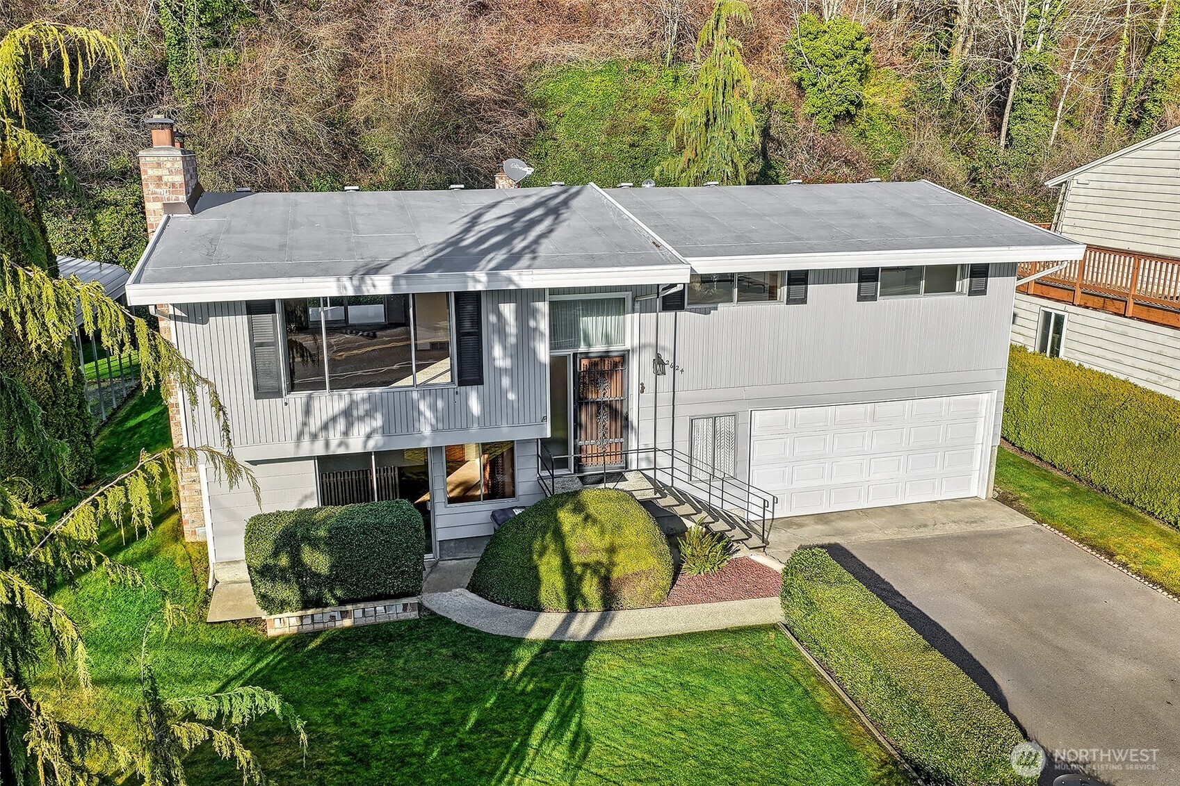 2624 Southwest 172nd Street Burien, WA 98166 - Photo 24 of 30 an aerial view of a house with swimming pool garden and patio