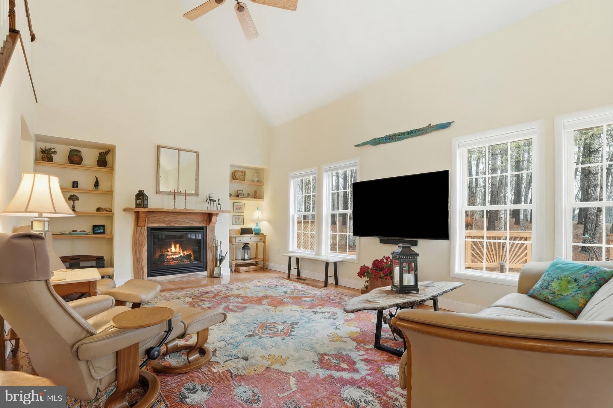 15403 Froggy Bottom Lane Rixeyville, VA 22737 - Photo 14 of 51 Great room with cathedral ceiling and fireplace