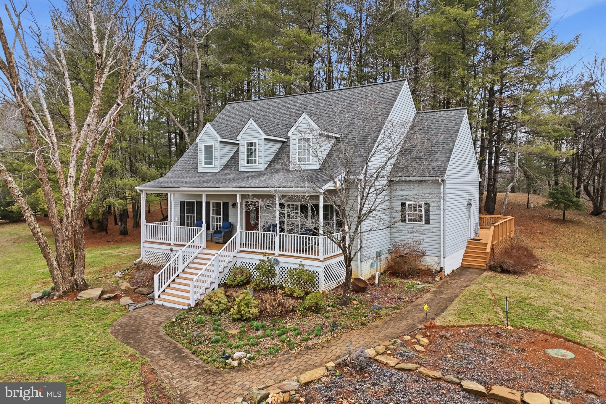 15403 Froggy Bottom Lane Rixeyville, VA 22737 - Photo 50 of 51 Hardscaping with multiple flowerbeds