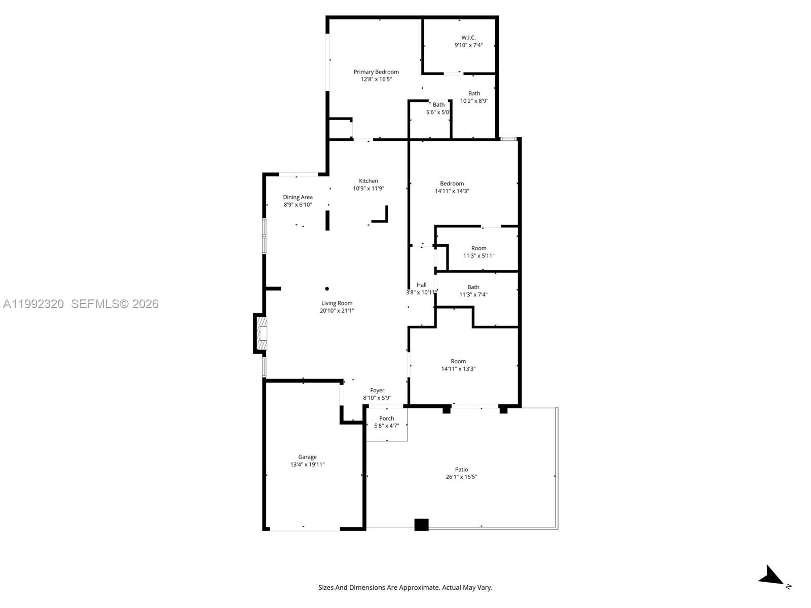 10861 Southwest 132nd Cir Court Miami, FL 33186 - Photo 11 of 42 a picture of floor plan