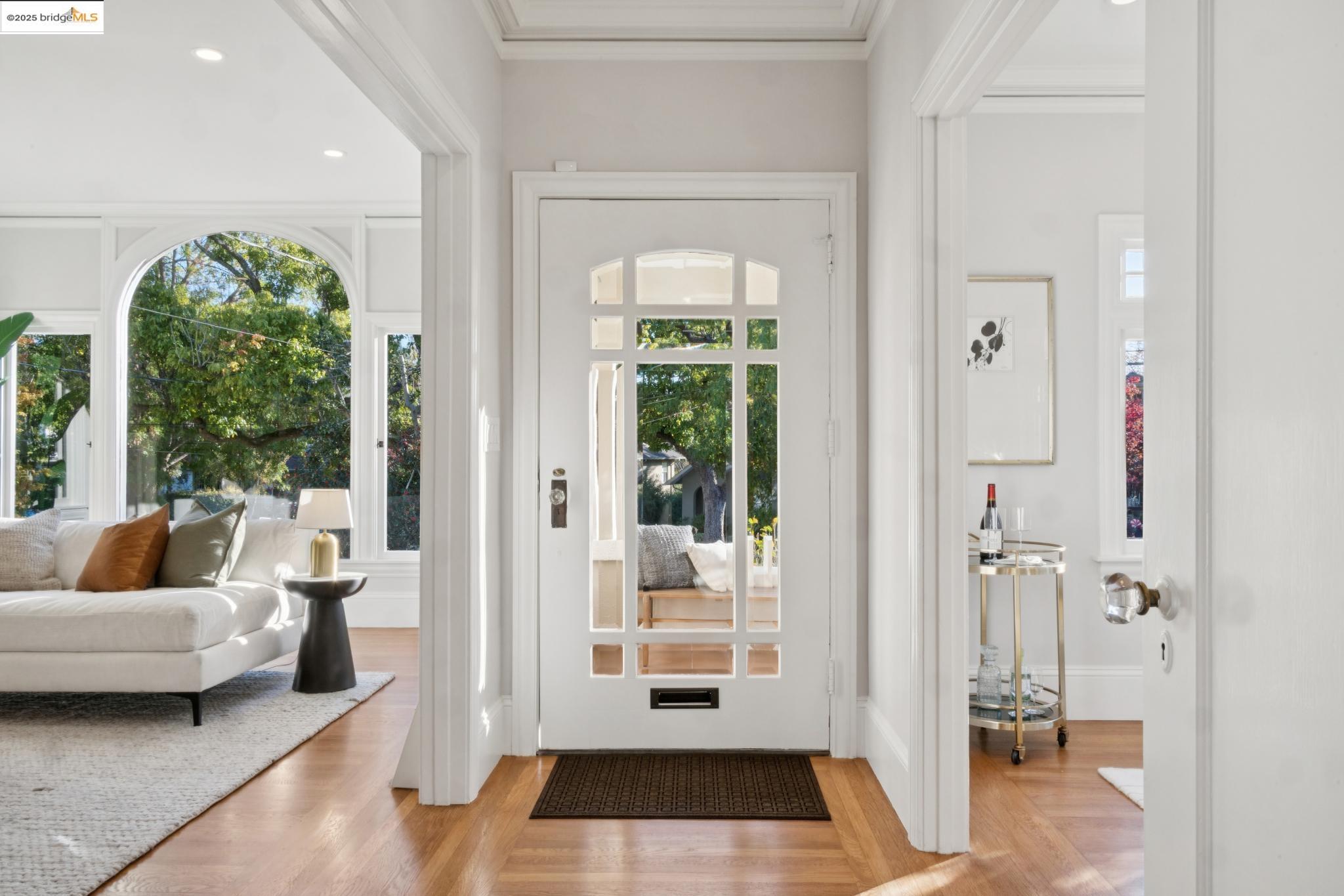1833 Sonoma Avenue Berkeley, CA 94707 - Photo 13 of 57 Foyer entrance with light wood finished floors, healthy amount of natural light, and recessed lighting