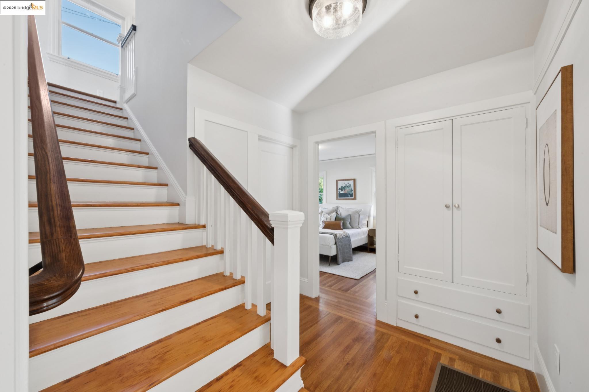 1833 Sonoma Avenue Berkeley, CA 94707 - Photo 23 of 57 a view of entryway and hall with wooden floor