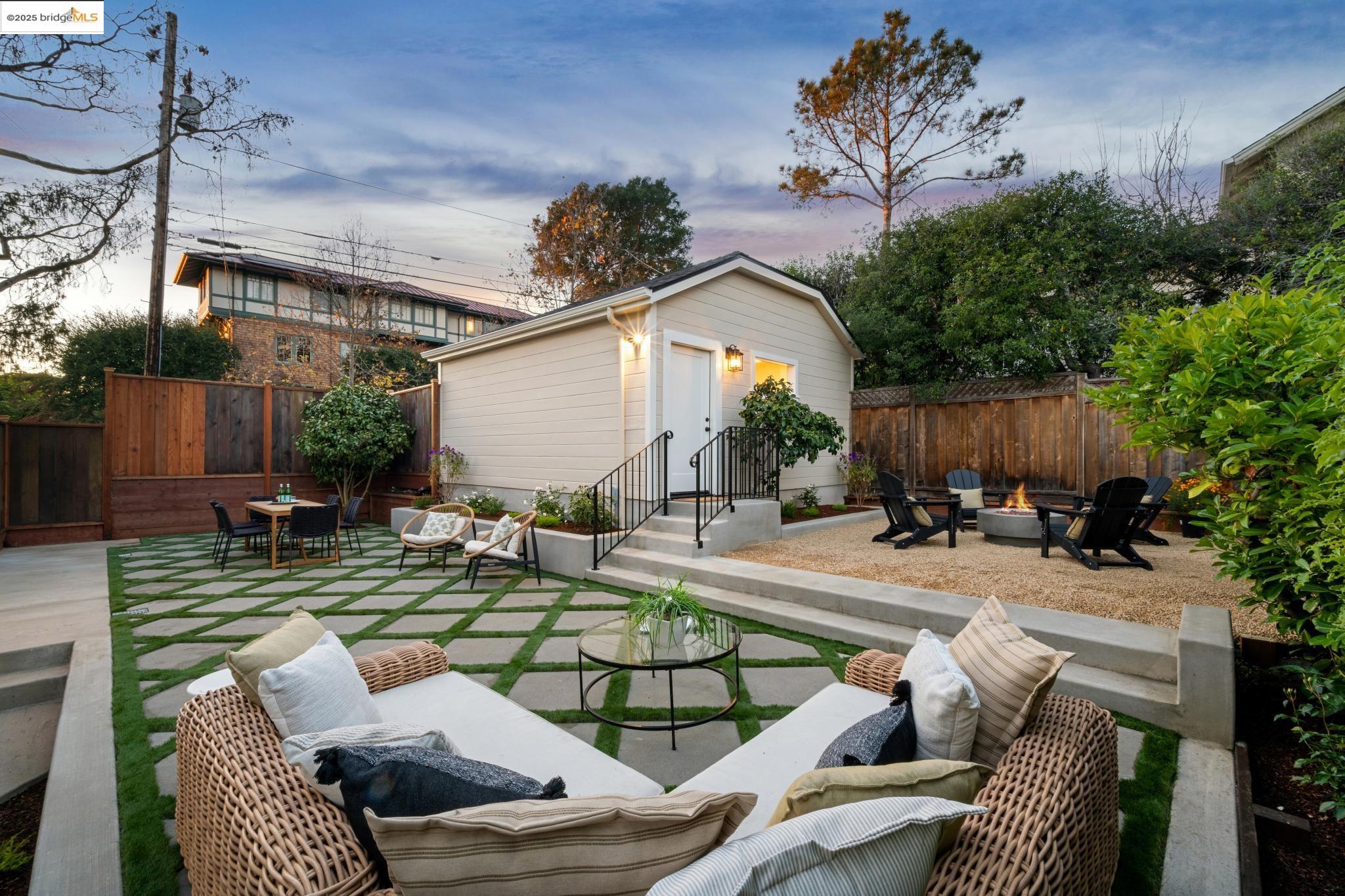 1833 Sonoma Avenue Berkeley, CA 94707 - Photo 55 of 57 a view of a patio with couches table and chairs and potted plants