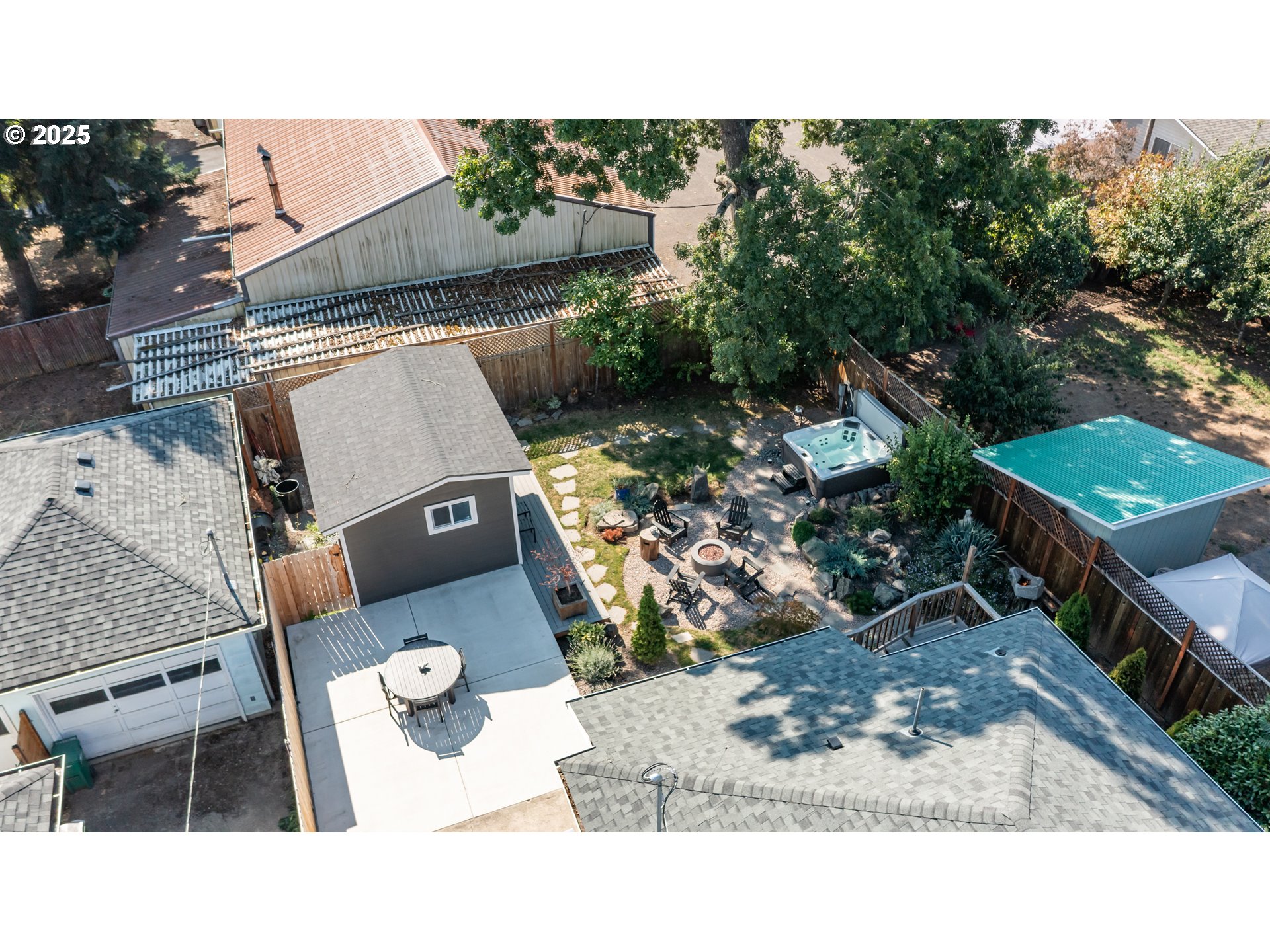 206 East 5th Street Newberg, OR 97132 - Photo 31 of 48 an aerial view of a house with a yard