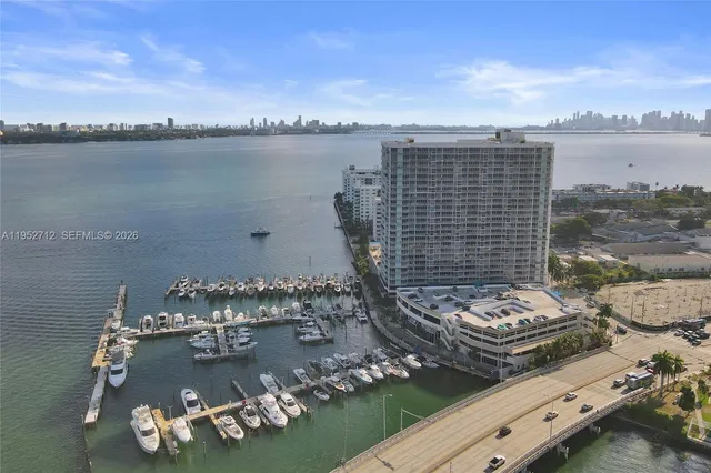 a view of a city with tall buildings