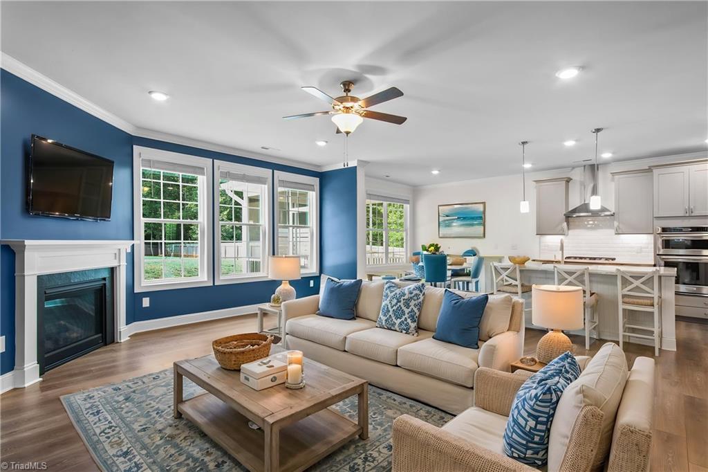 2071 Spring Wind Road Pfafftown, NC 27040 - Photo 6 of 35 Great room virtually staged