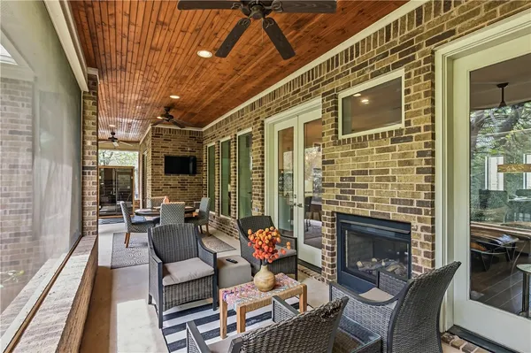 a balcony with chairs and outdoor space