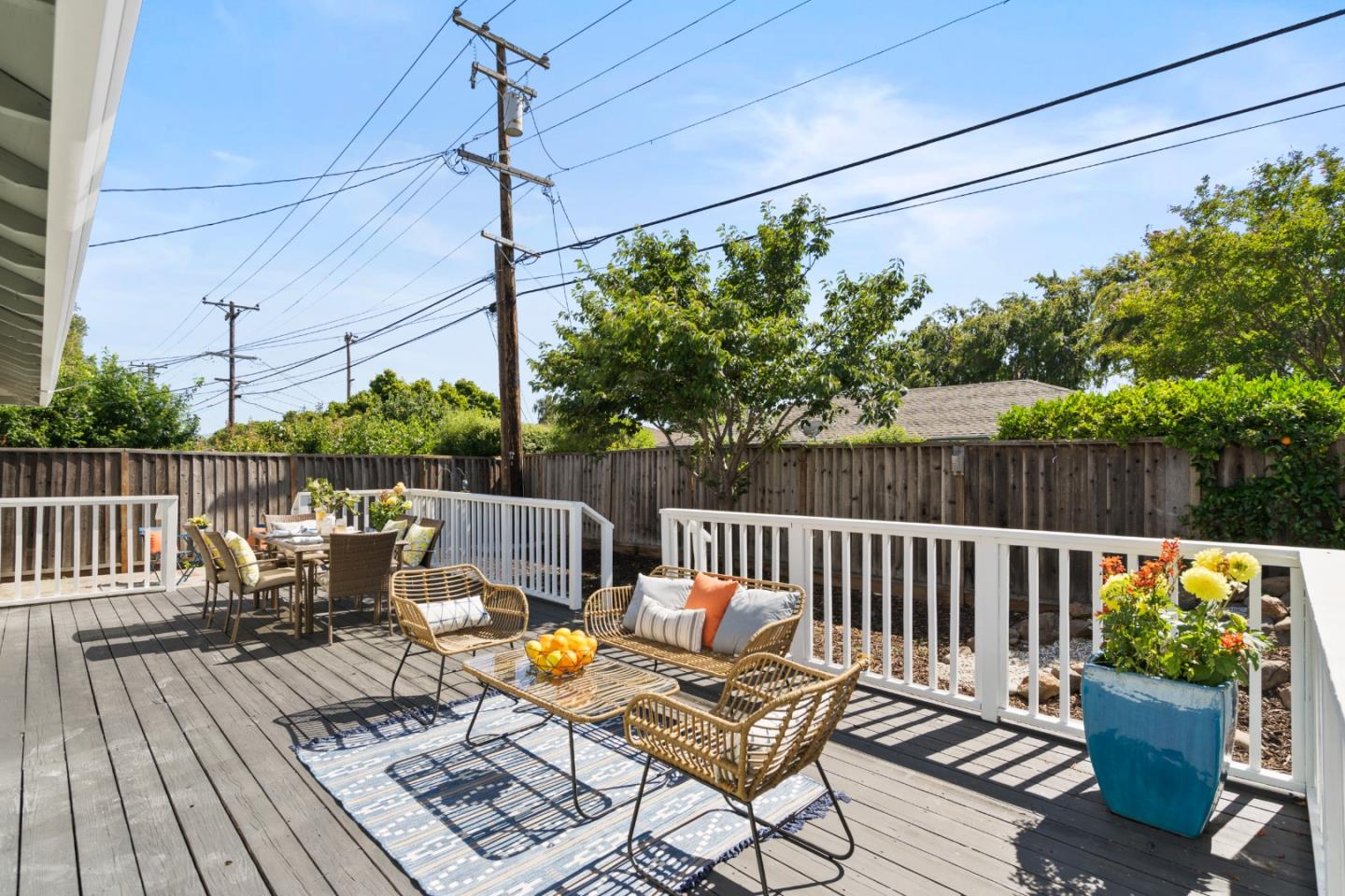762 Armanini Avenue Santa Clara, CA 95050 - Photo 27 of 43 a view of balcony with wooden floor and outdoor seating