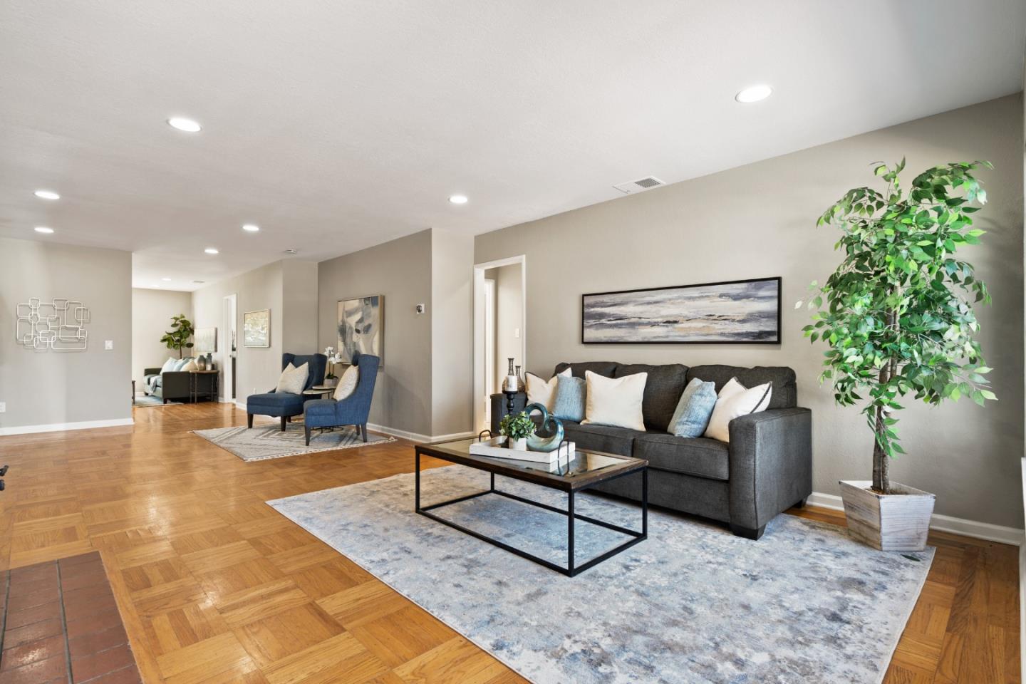 762 Armanini Avenue Santa Clara, CA 95050 - Photo 4 of 43 a living room with furniture and a potted plant