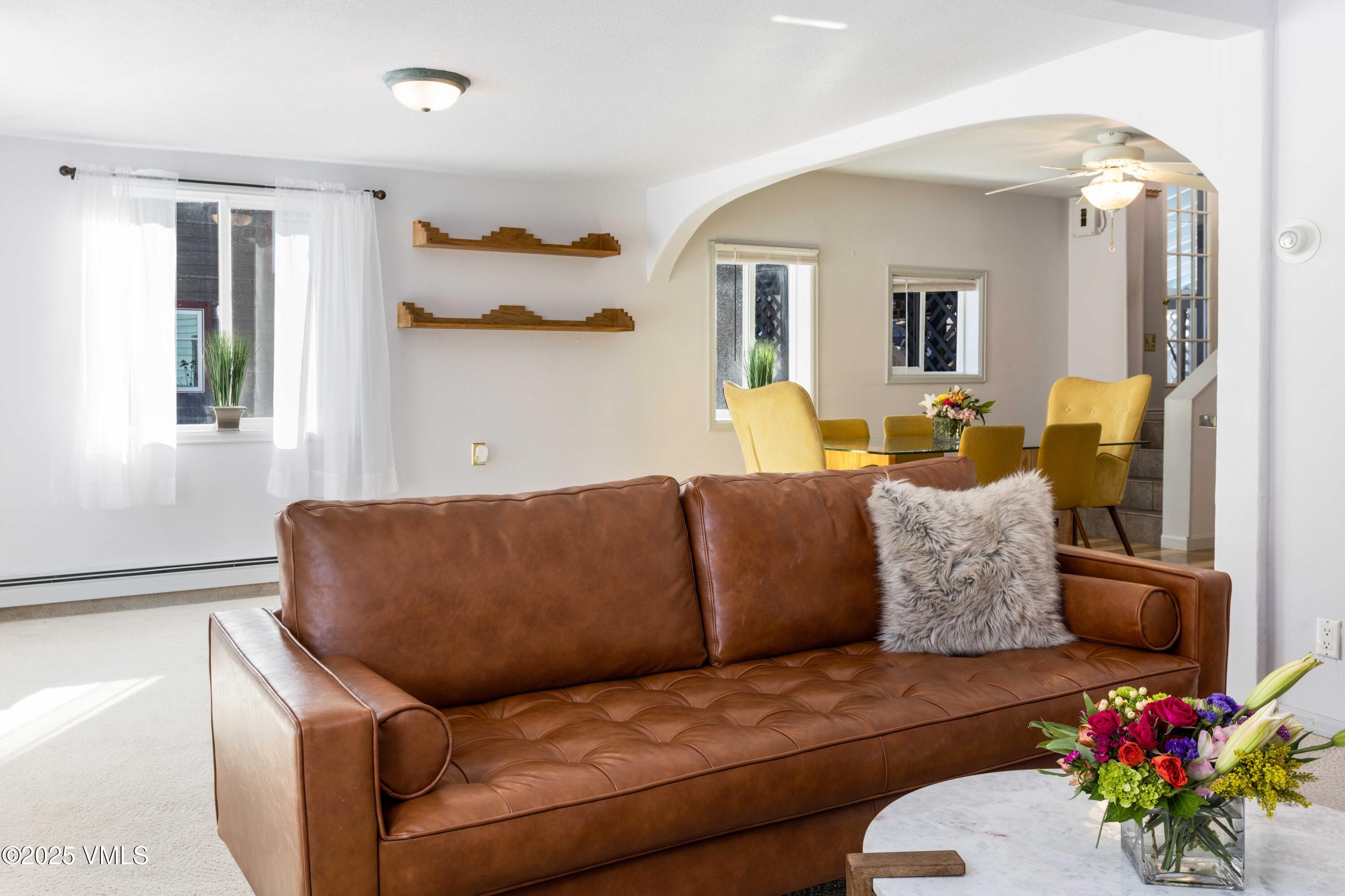 561 Main Street Minturn, CO 81645 - Photo 6 of 29 a living room with furniture and a potted plant