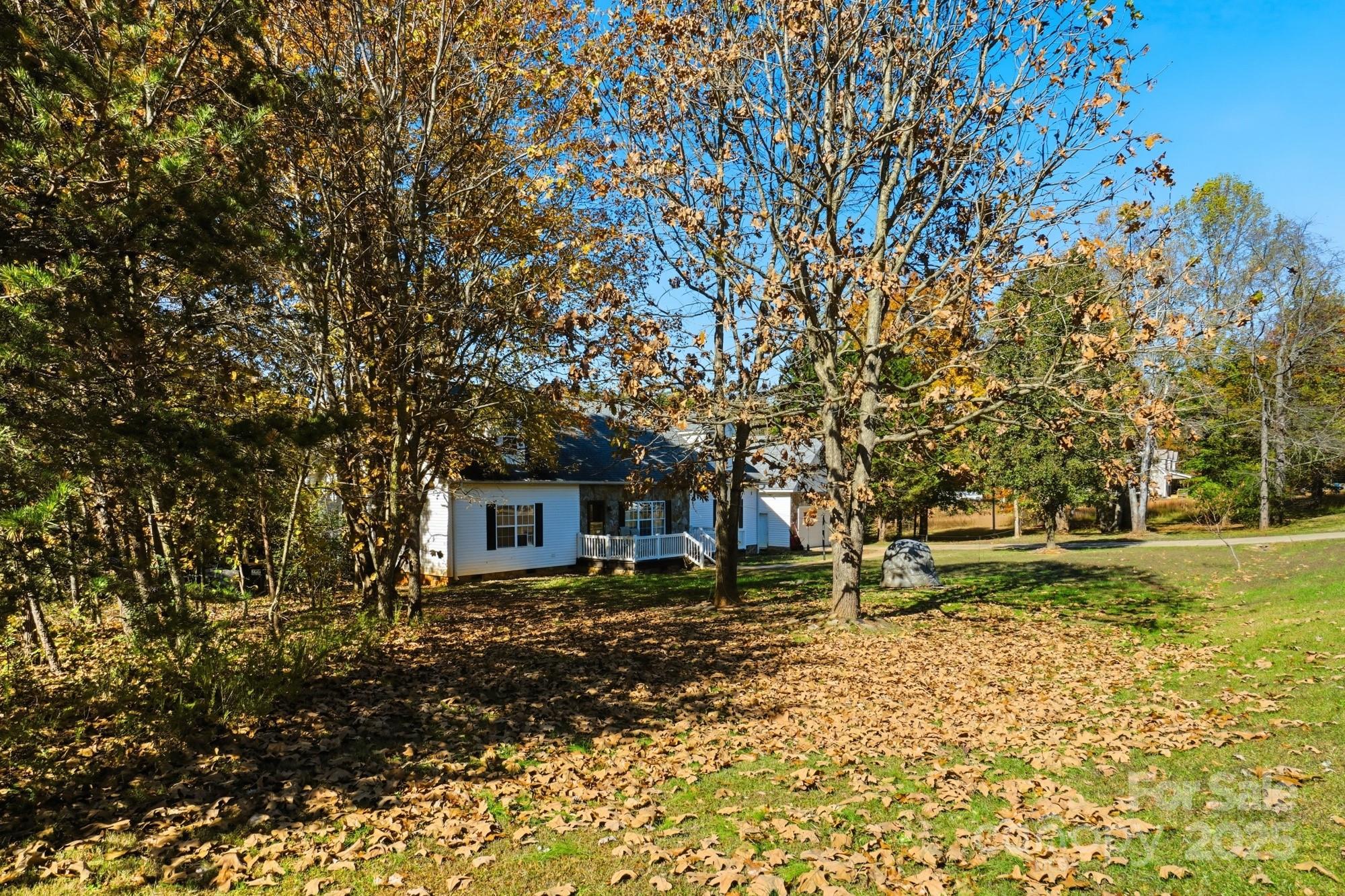 218 Fulbright Road Stony Point, NC 28678 - Photo 46 of 47 a backyard of a house with lots of green space
