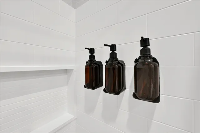 a close view of walk in closet