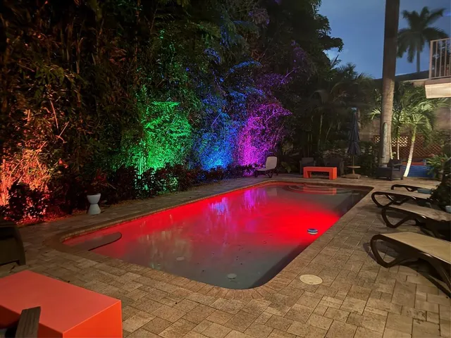 a view of a lake with a mountain in the background