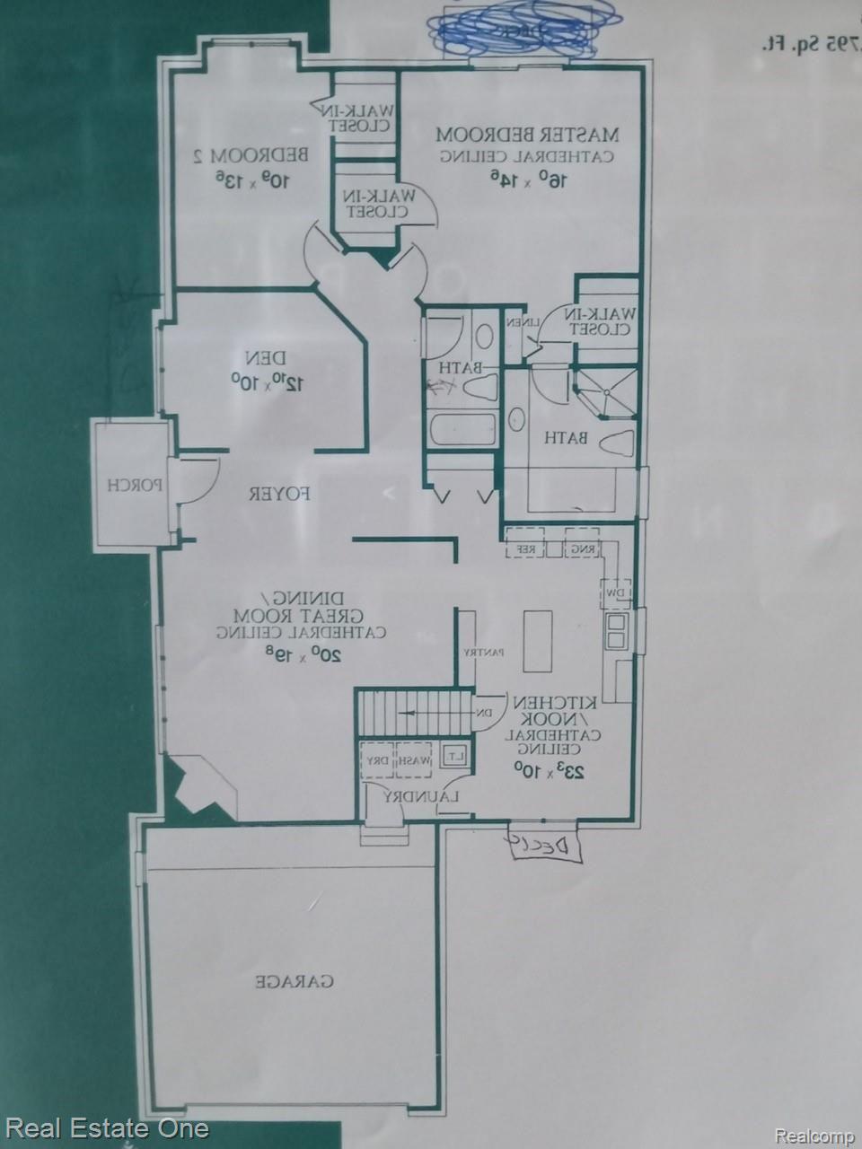 21951 Lancrest Court, Unit 294 Farmington, MI 48335 - Photo 43 of 43 This layout represents that of unit 21951 Lancrest -mirror image of floor plan shown in previous photo.