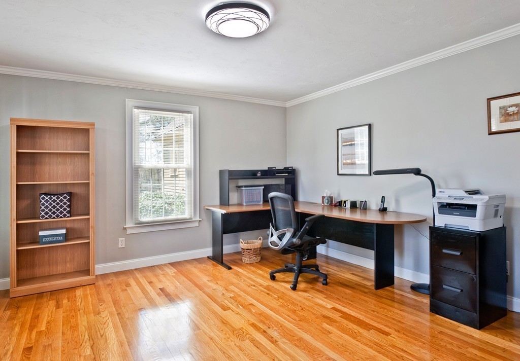 79 Linden Lane Hanover, MA 02339 - Photo 11 of 30 a view of a workspace with furniture and a window
