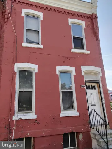 a front view of a building