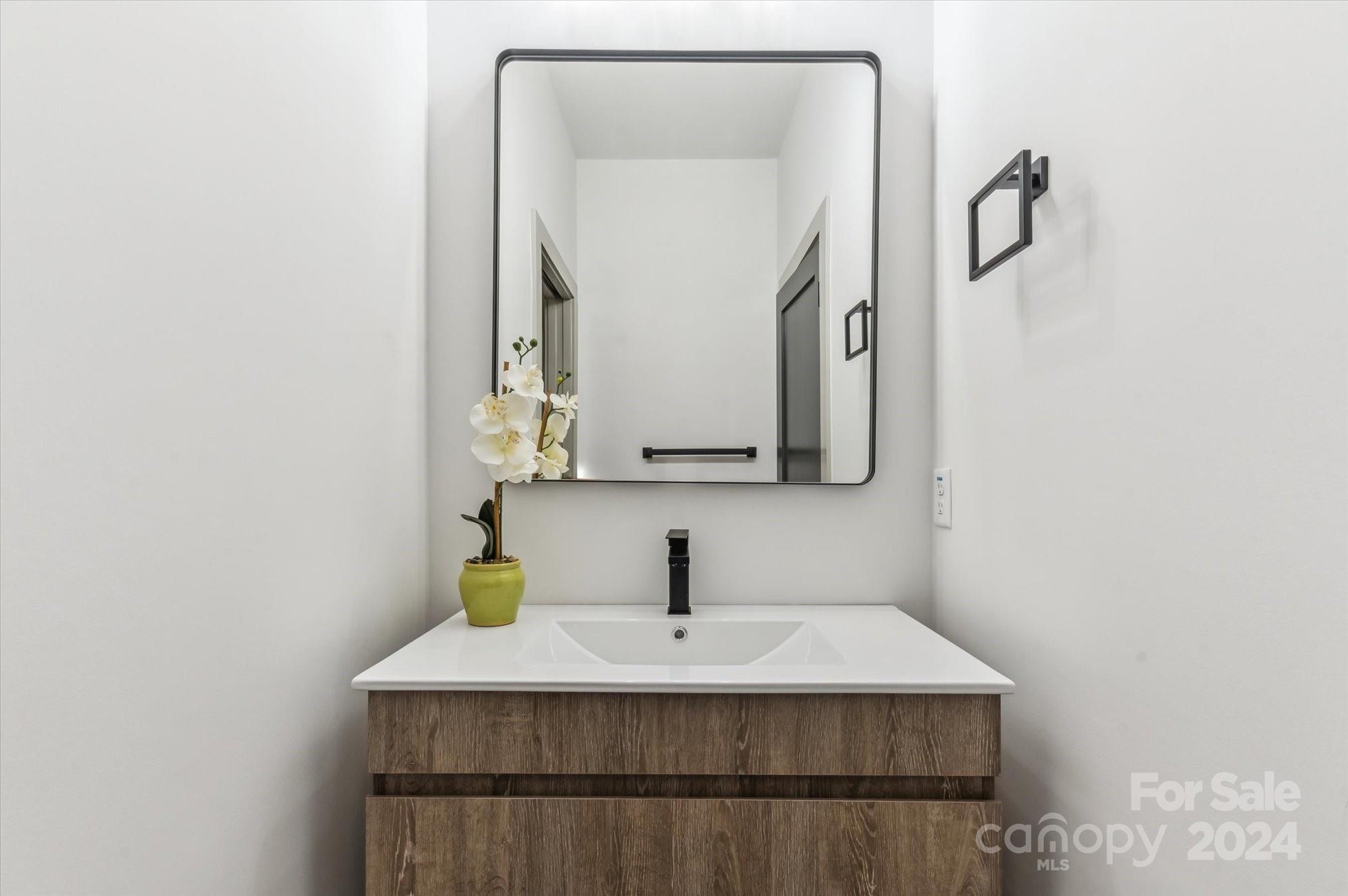 151 Laurel Loop Asheville, NC 28806 - Photo 30 of 35 a bathroom with a sink and a mirror