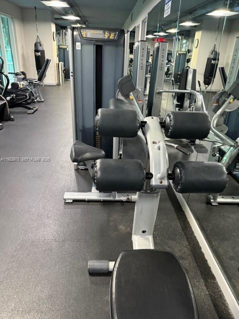 60 Southwest 13th Street, Unit 3620 Miami, FL 33130 - Photo 23 of 30 a view of a room with gym equipment