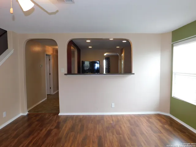 wooden floor in a room