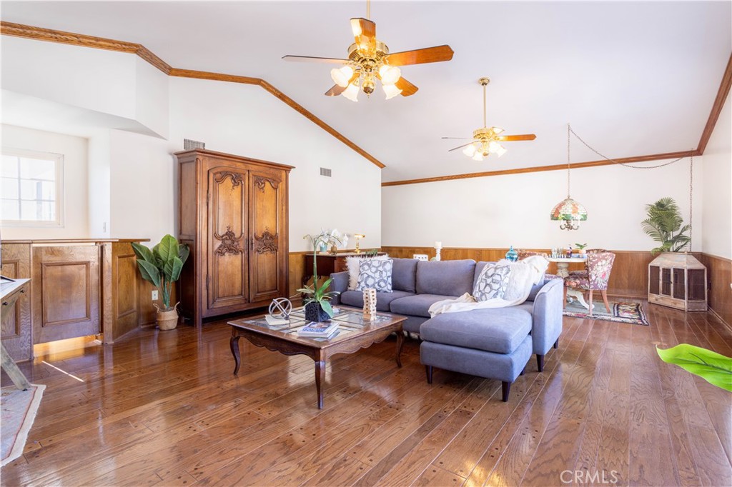 18924 Granada Circle Porter Ranch, CA 91326 - Photo 22 of 45 a living room with furniture and wooden floor