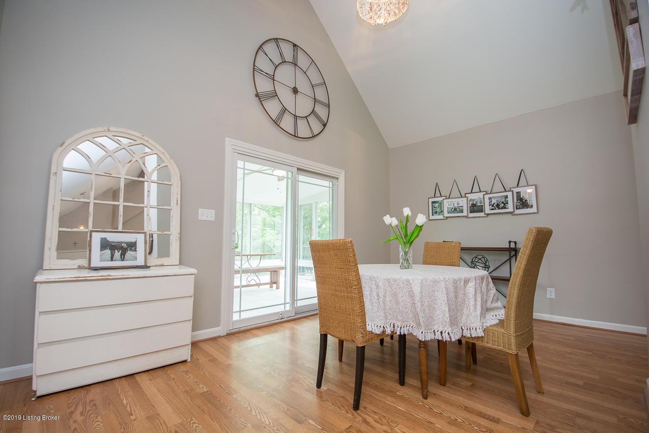 1007 Thorn Bush Road La Grange, KY 40031 - Photo 13 of 43 Dining Area with vaulted ceiling and new light fixture