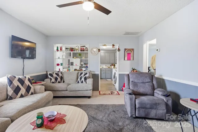 a workspace with furniture and couch