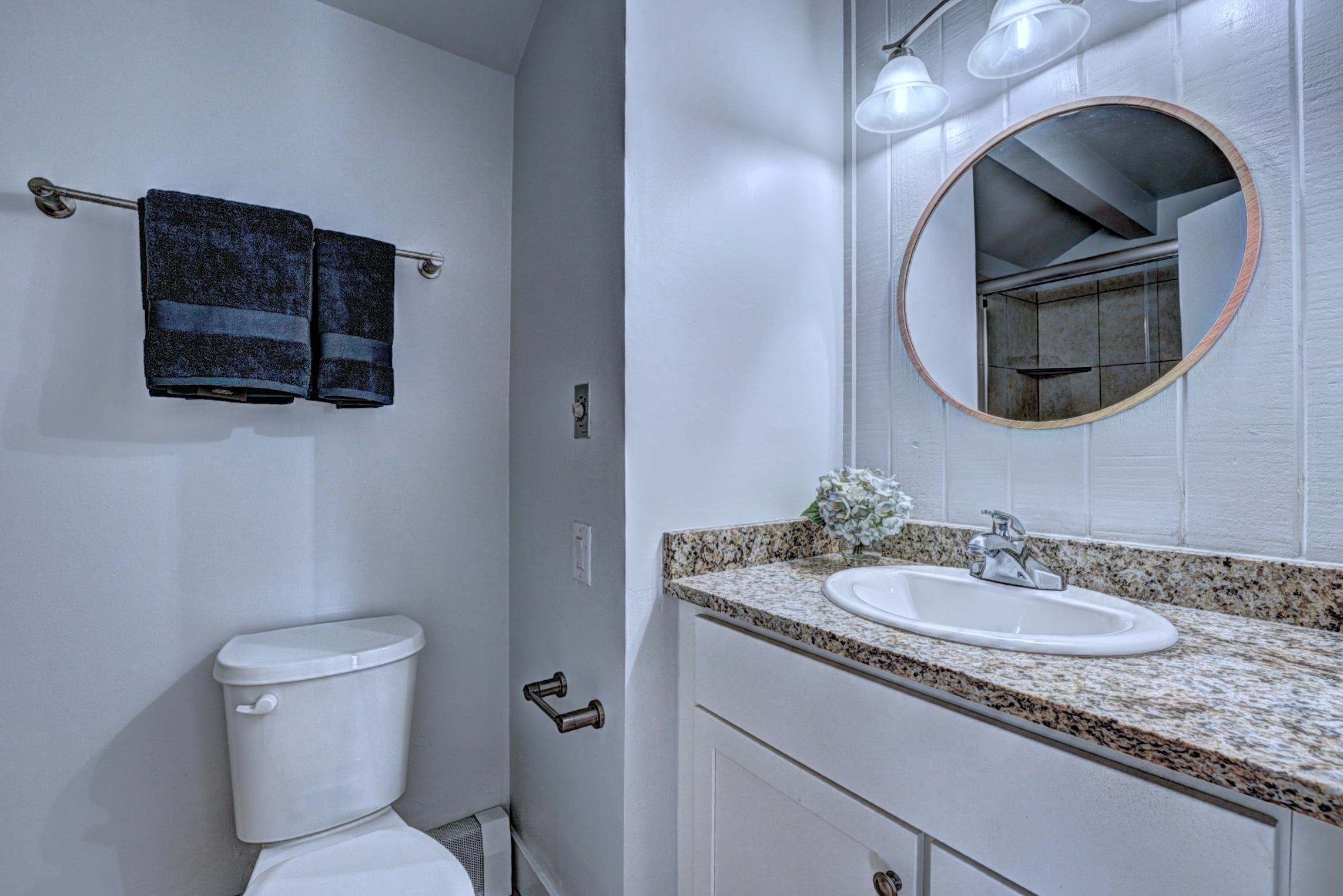 397 Ridge Cir Drive, Unit 8 Grand Junction, CO 81507 - Photo 27 of 40 a bathroom with a toilet sink and mirror