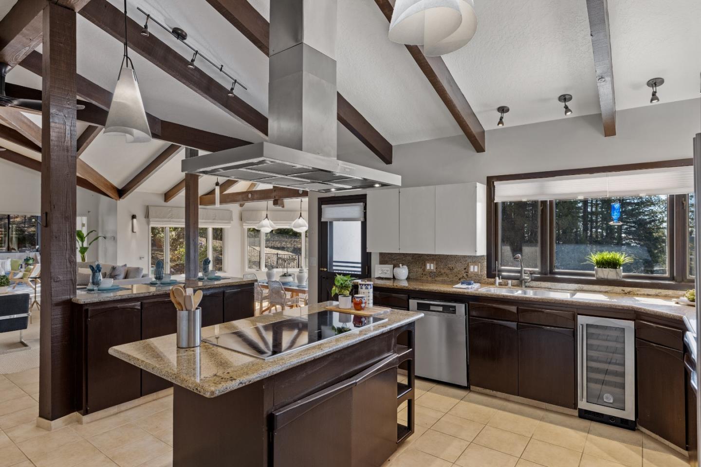 1390 Weston Ridge Road Scotts Valley, CA 95066 - Photo 11 of 55 a kitchen with stainless steel appliances granite countertop a sink and stove
