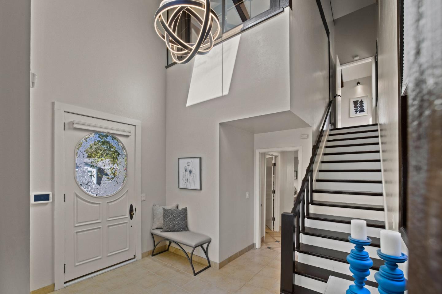 1390 Weston Ridge Road Scotts Valley, CA 95066 - Photo 16 of 55 a view of entryway with stairs and furniture