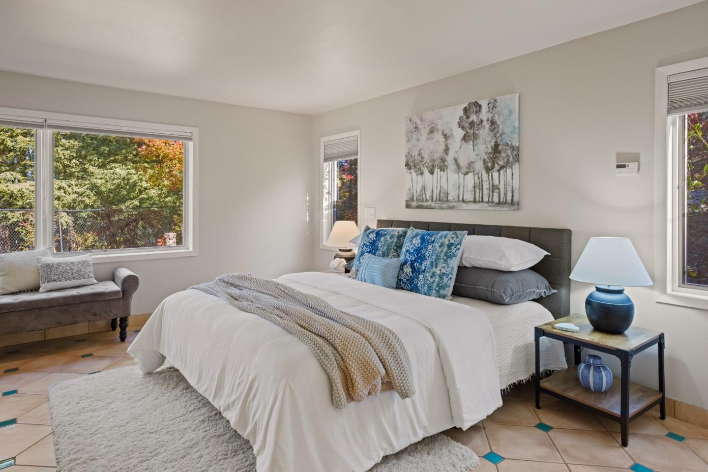 1390 Weston Ridge Road Scotts Valley, CA 95066 - Photo 19 of 55 a bedroom with a large bed and a window