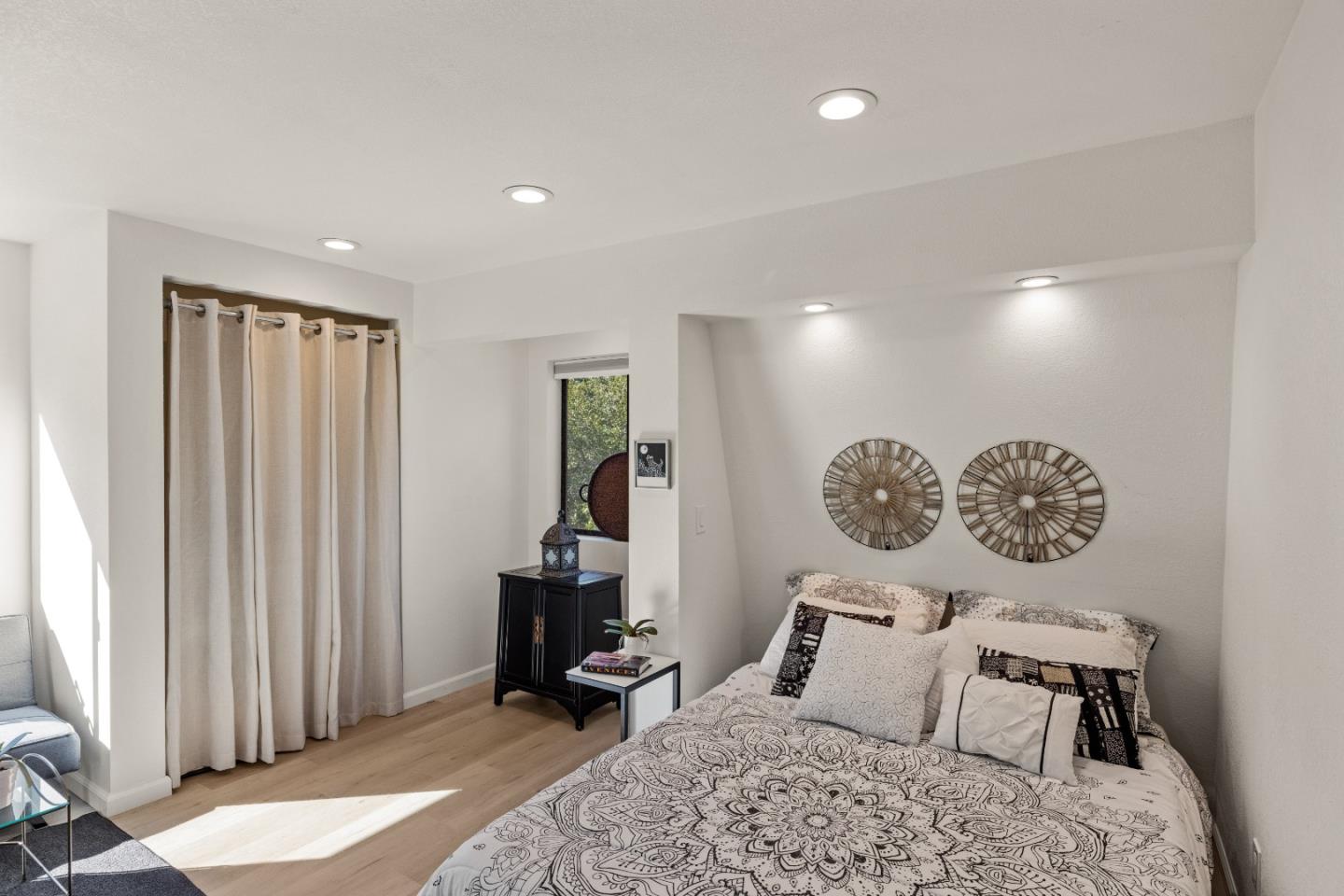 1390 Weston Ridge Road Scotts Valley, CA 95066 - Photo 34 of 55 a bedroom with a bed and furniture