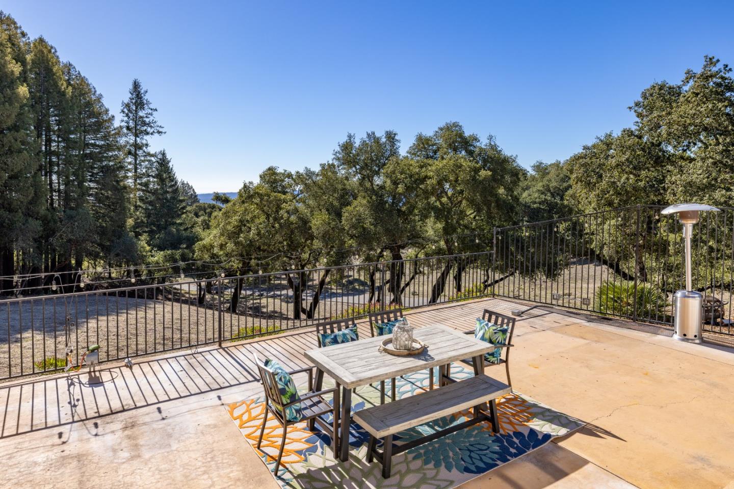 1390 Weston Ridge Road Scotts Valley, CA 95066 - Photo 43 of 55 a view of a backyard with sitting area