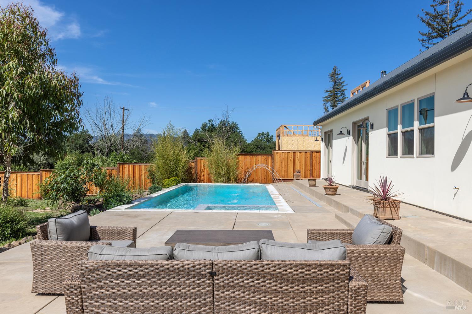 753 Sunnyside Road St. Helena, CA 94574 - Photo 43 of 55 a view of a house with backyard and sitting area