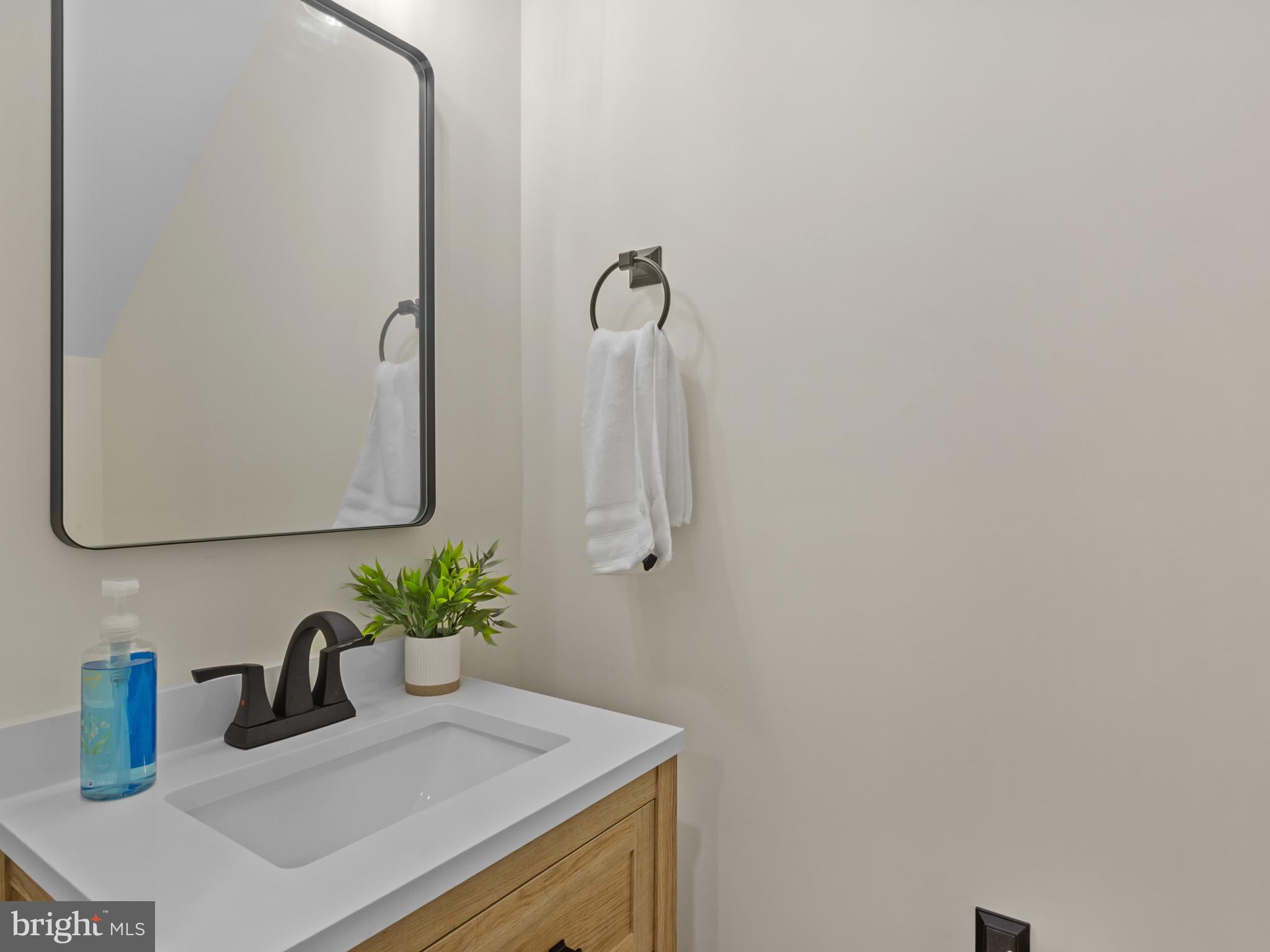1834 Providence Street Northeast Washington, DC 20002 - Photo 21 of 25 a bathroom with a sink and mirror