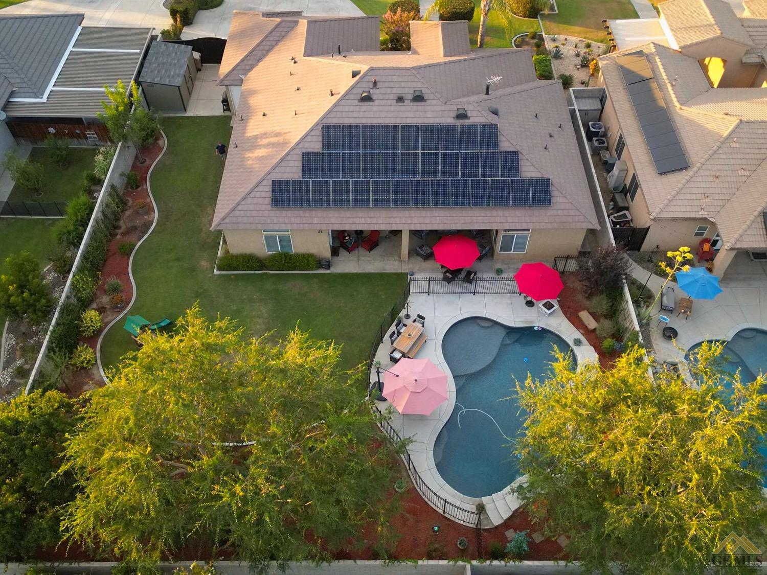 Undisclosed Address Bakersfield, CA 93314 - Photo 31 of 31 an aerial view of a house swimming pool and outdoor space