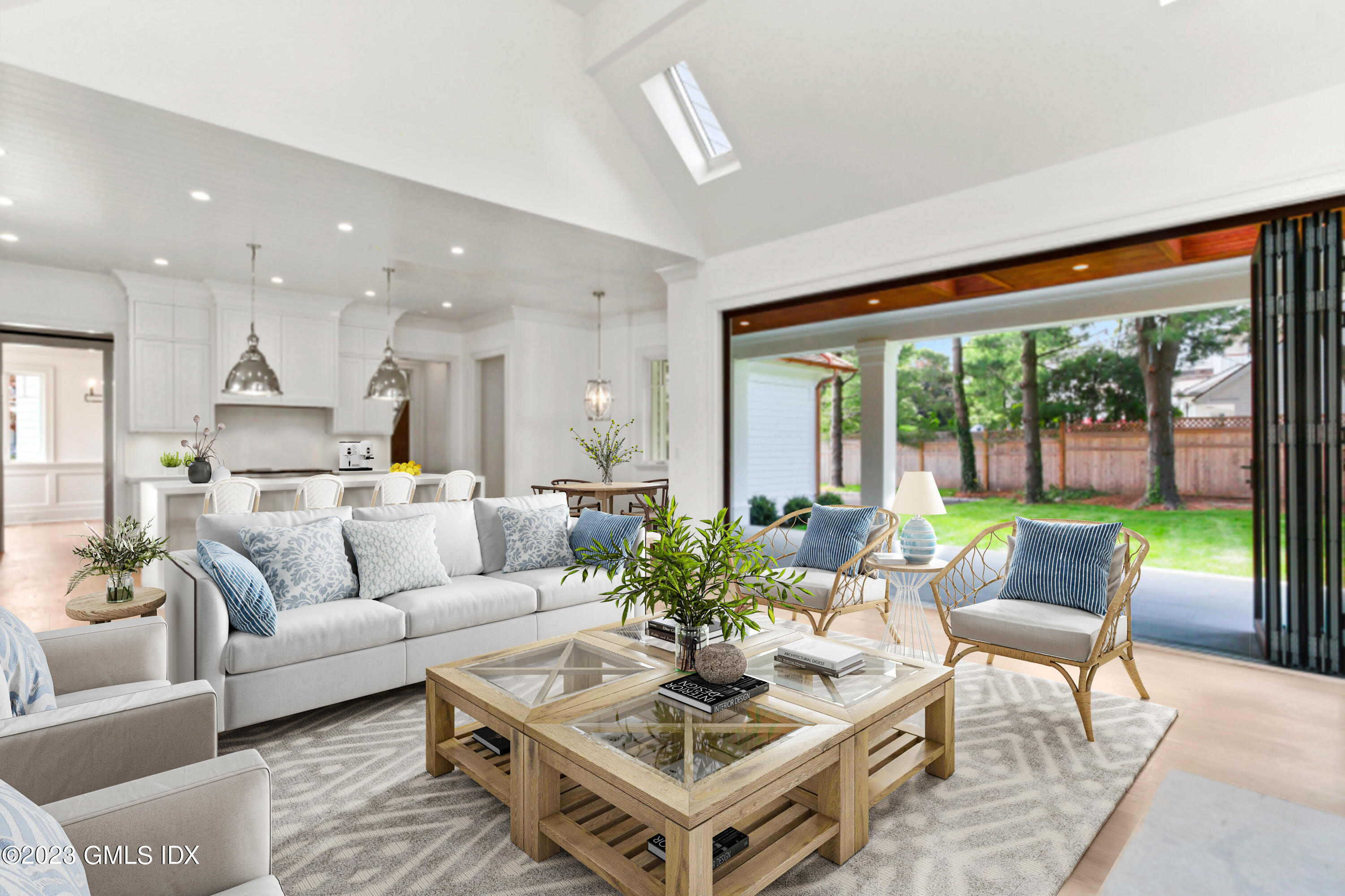 4 Ford Lane Old Greenwich, CT 06870 - Photo 15 of 43 a living room with furniture and a large window