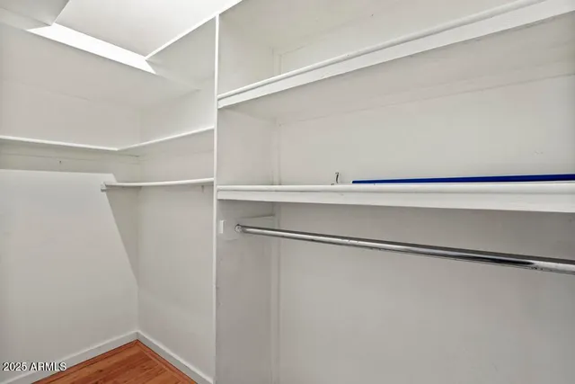 a close view of closet