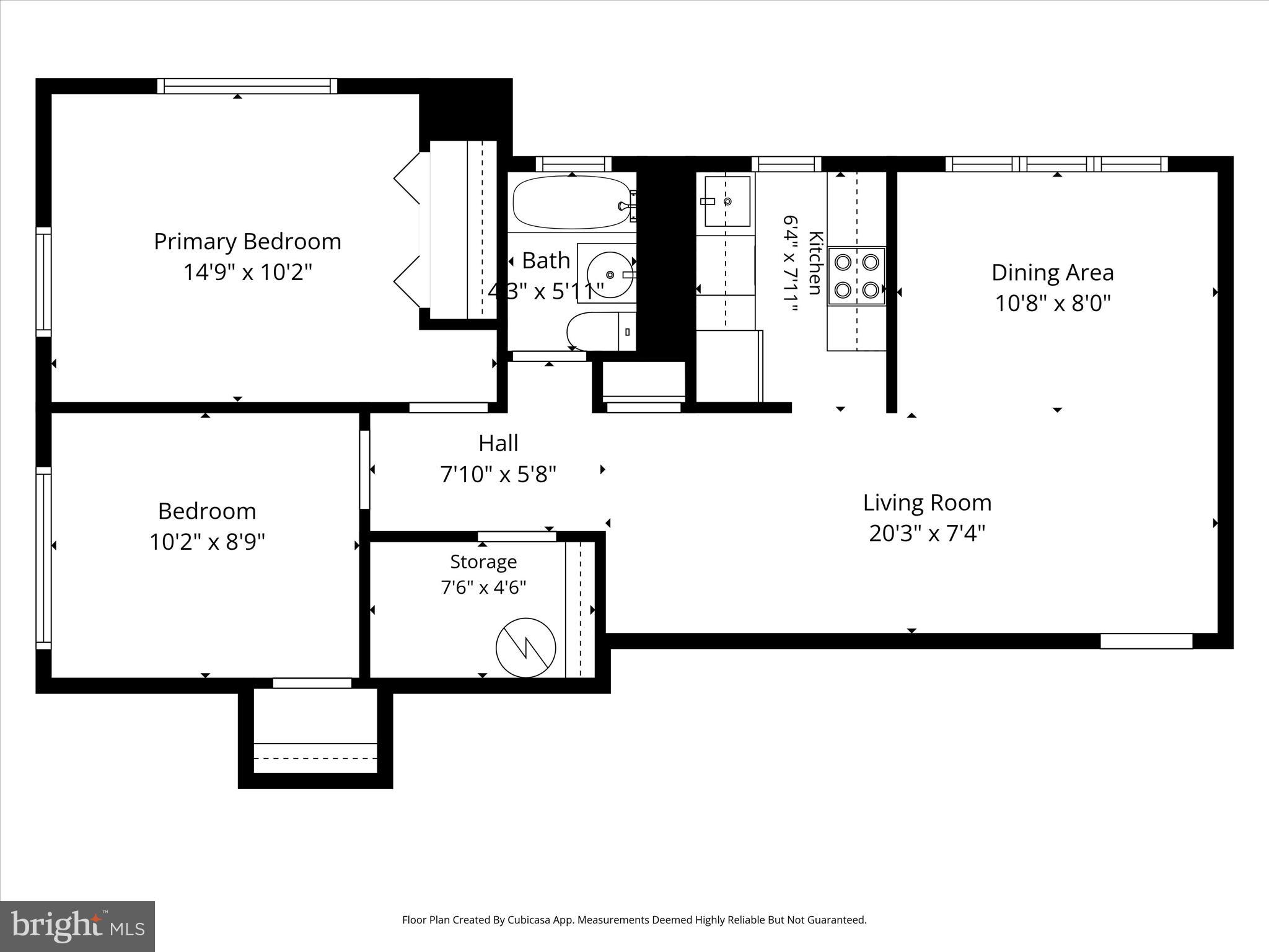 4635 20th Road North, Unit 6 Arlington, VA 22207 - Photo 22 of 22 Floor Plan