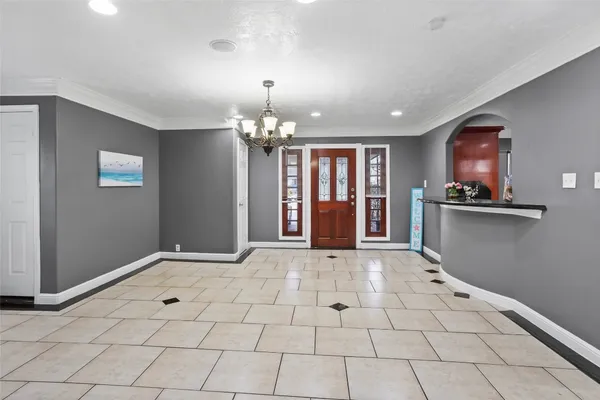 a view of an empty room and window