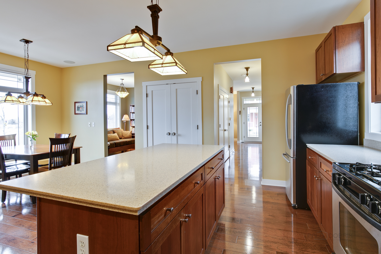 1024 Harris Road Grayslake, IL 60030 - Photo 12 of 29 a kitchen with a appliances a sink cabinets and wooden floor