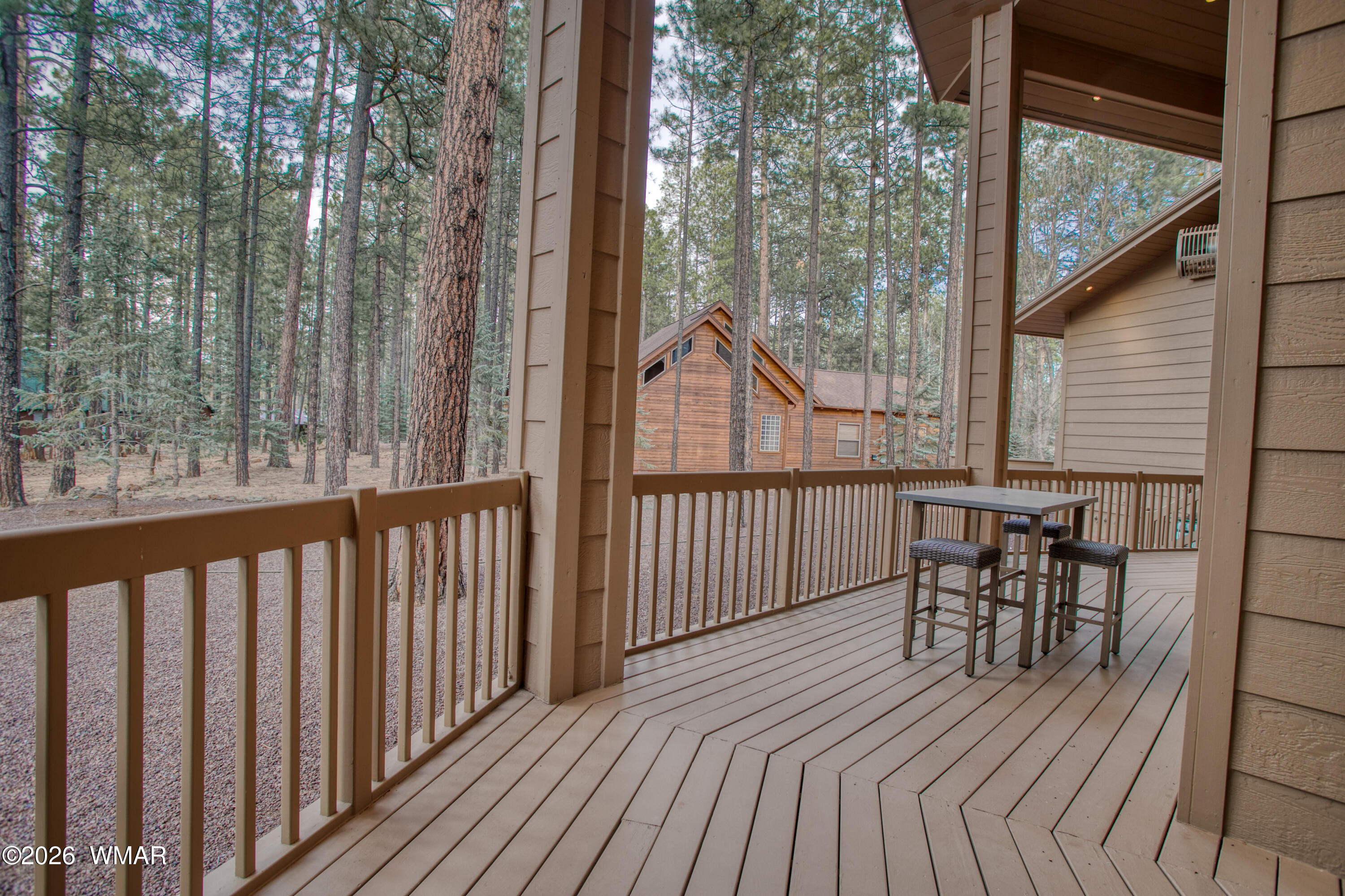 2896 Aspen Road Pinetop, AZ 85935 - Photo 11 of 75 a view of a balcony with furniture