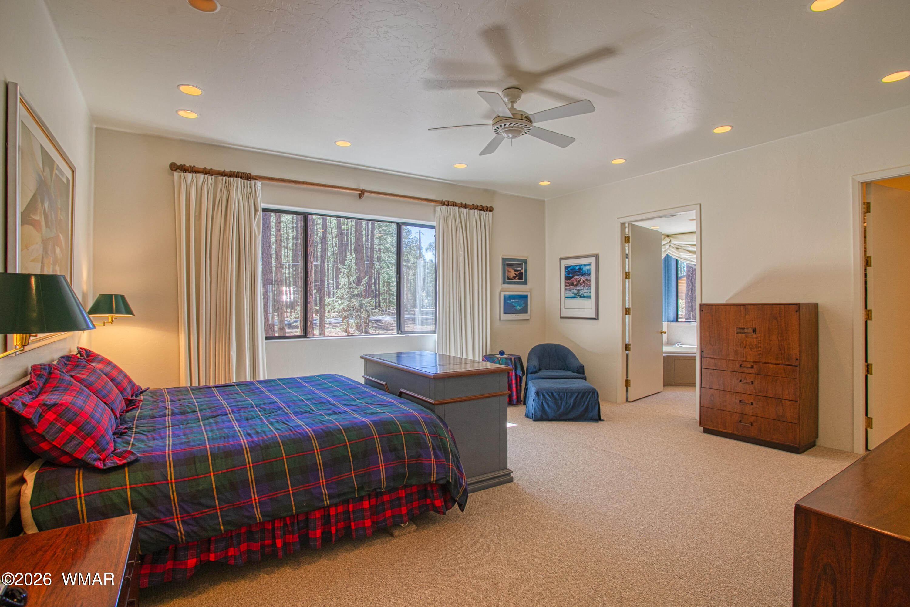 2896 Aspen Road Pinetop, AZ 85935 - Photo 19 of 75 a bedroom with a bed and window